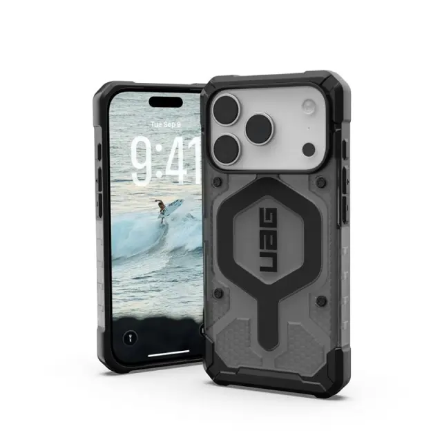 UAG Pathfinder Clear Magsafe,Ash/Black - iPhone 17 Pro