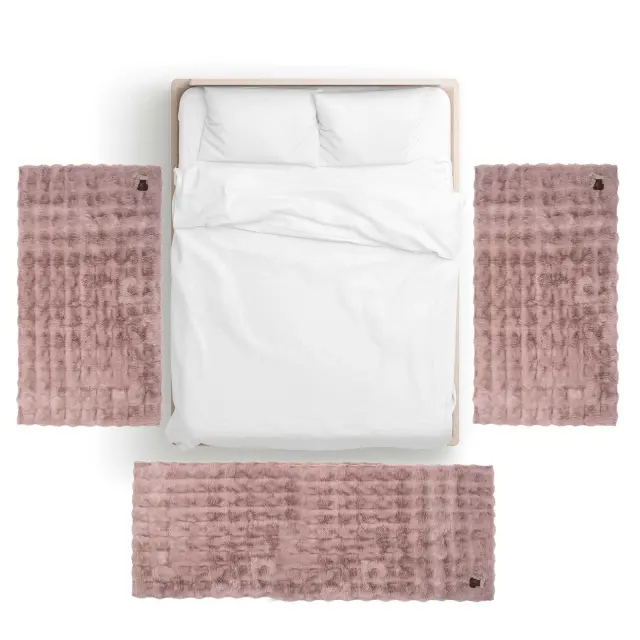 Χαλί Διάδρομος 75x200 Faux Fur Essential Greenwich Polo Club 3124 Nude 100% Πολυέστερ