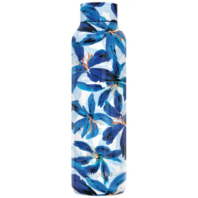 Quokka Μπουκάλι Θερμός Ανοξείδωτο 630ml Blue Hibiscus -12180