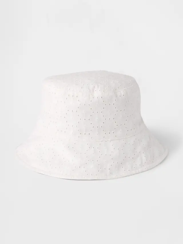 Παιδικό Eyelet Bucket Καπέλο New off white