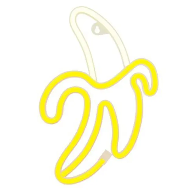 Neon LED Forever Light FLNE10 BANANA (USB/Μπαταρίας & On/Off) Κίτρινο N68167