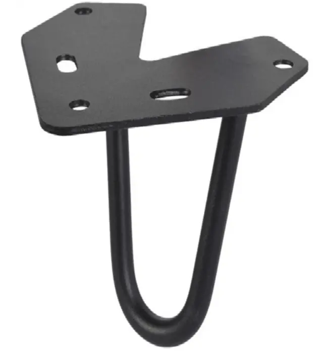 ΠΟΔΙ ΤΡΑΠΕΖΙΟΥ ΜΕΤΑΛΛΙΚΟ FINETTO HAIRPIN 2-ROD 152MM Μαύρο