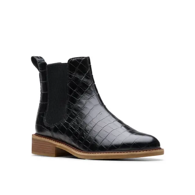 Clarks Cologne Arlo 2 Black Croc Black Croc Leather - 38 2