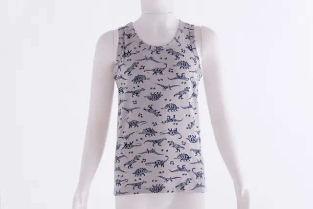 Undershirt Kid Dinosaurs Γκρι