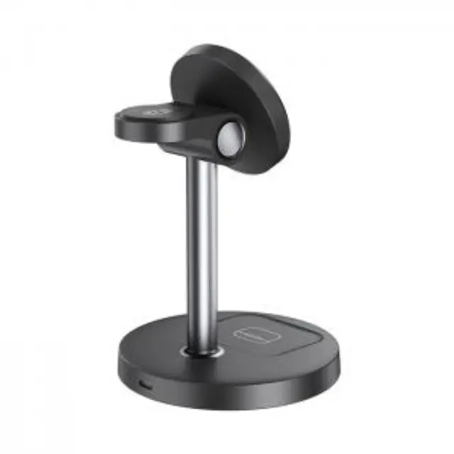 Charging station για κινητό, smartwatch και ακουστικά σε μαύρο χρώμα 3