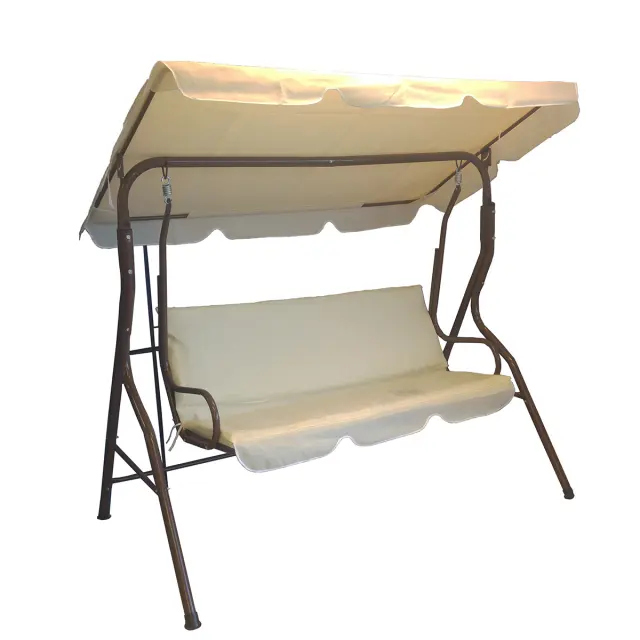 Κουνια Μεταλλικη Τριθεσια 170X110X153 Εκ. (SWING-3) Ριγέ