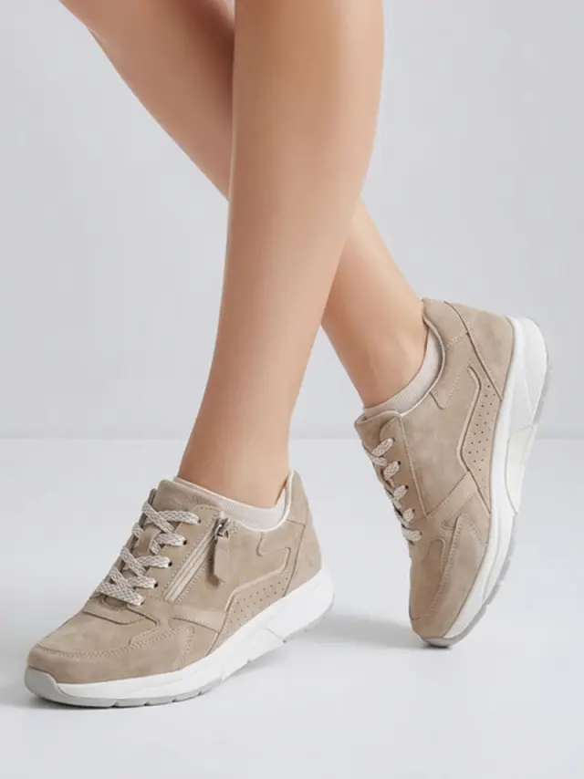 Gabor Sneakers Γυναικείο δέρμα Nubuck/ύφασμα Μπεζ GAB/86878 30-SAND 2