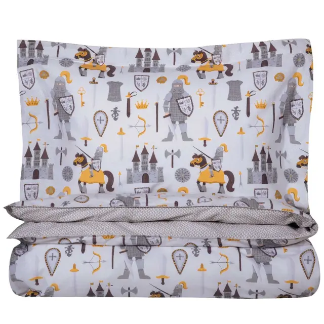 Σετ Παπλωματοθήκη 160x240 Μονή Greenwich Polo Club Essential 8861 Cream-Grey 100% βαμβακερό 3