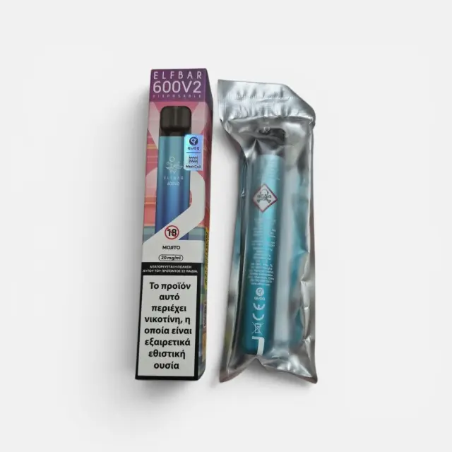 Elf Bar 600V2 Disposable Pod - Mogito (20mg/ml Νικοτίνη)