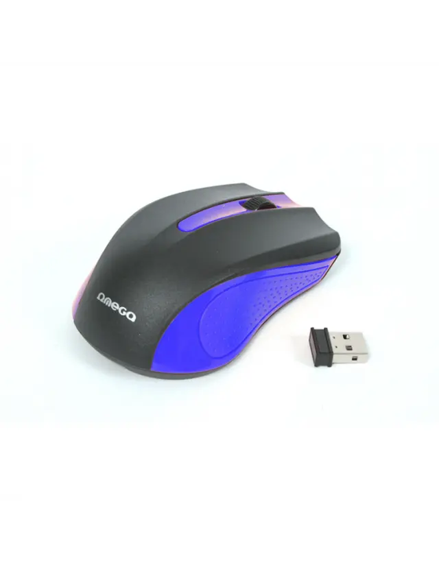 MOUSE OMEGA OM-419 ΑΣΥΡΜΑΤΟ 2,4GHz 1000DPI BLUE NANO USB RECEIVER [41792]