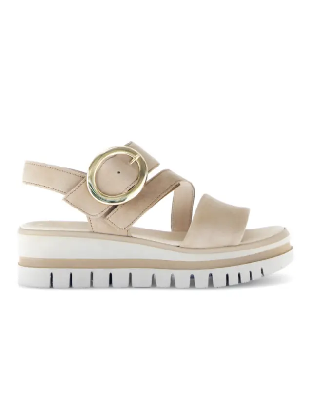 Gabor Πέδιλα Γυναικείο δέρμα Nubuck Μπεζ GAB/64627 14-CARAMEL 3