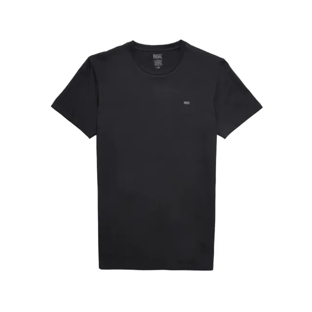 Diesel Ανδρικό Φανελάκι T-Shirt Randal Tube Logo Print - Διπλό Πακέτο, Χρώμα Μαύρο-Γκρι 2