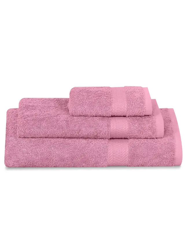 Πετσέτα UTOPIA NUDE PINK MADI Σετ πετσέτες 3 τεμαχίων (30 x 50 + 50 x 90 + 80 x 150 εκ.)