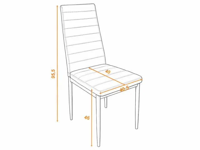 Καρέκλα 2τμχ RALF 2