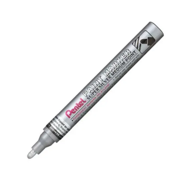 Pentel Μαρκαδόρος Λαδιού Ασημί Medium (MMP10Z)