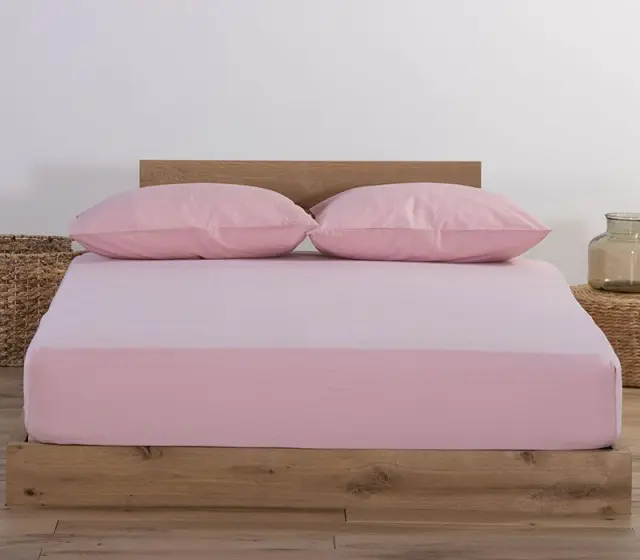 Nef-Nef Homeware Κατωσέντονο Μακό Μονό Με Λάστιχο Jersey Χωρίς Μαξιλαροθήκες 100x200+30 Pink