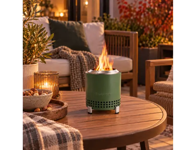 Επιτραπέζια Εστία φωτιάς Mesa Solo Stove με διαστάσεις 13x17.5cm - Deep Olive Mesa Deep Olive