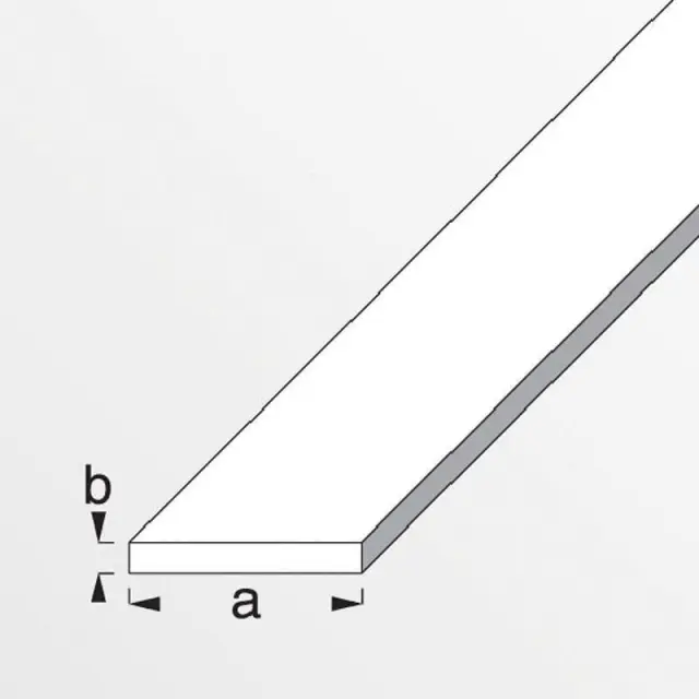 Βέργα Πλακέ Αλουμινίου 200x15x0.2mm 2
