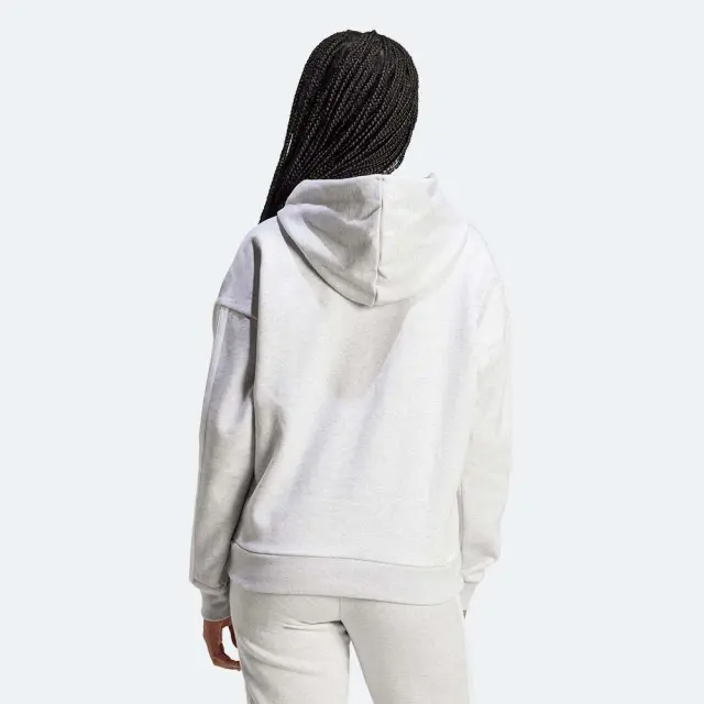 adidas Sportswear Women's 3Stripes Fleece Hoodie Γκρι Ανοιχτό JX2540 (adidas Sportswear) 2