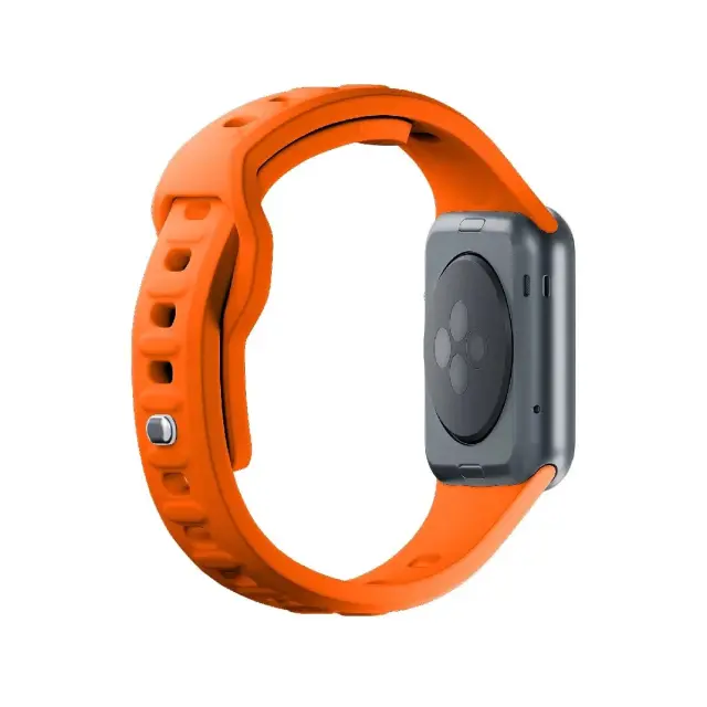 3mk® Λουράκι Σιλικόνης για Apple Watch 44/45/46/49mm- Orange