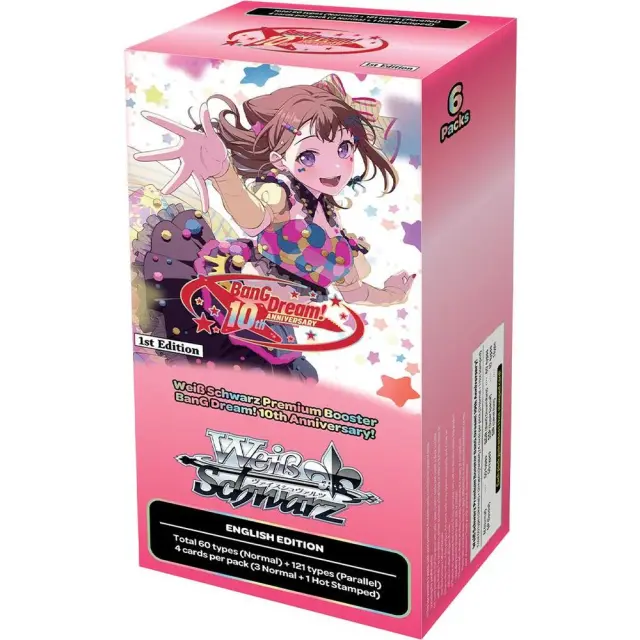 Weiss Schwarz BanG Dream! 10th Anniversary! Premium Booster Display (6 Packs) - EN