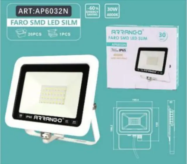 Προβολέας LED Arrango 4000K AP6032N 2
