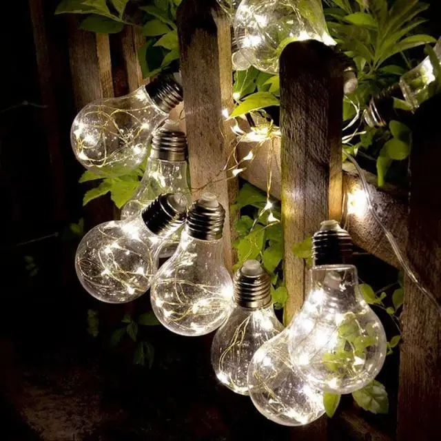 LED χριστουγεννιάτικα φωτάκια θερμό φως 3m 10τμχ - Christmas decoration lights warm light 290065