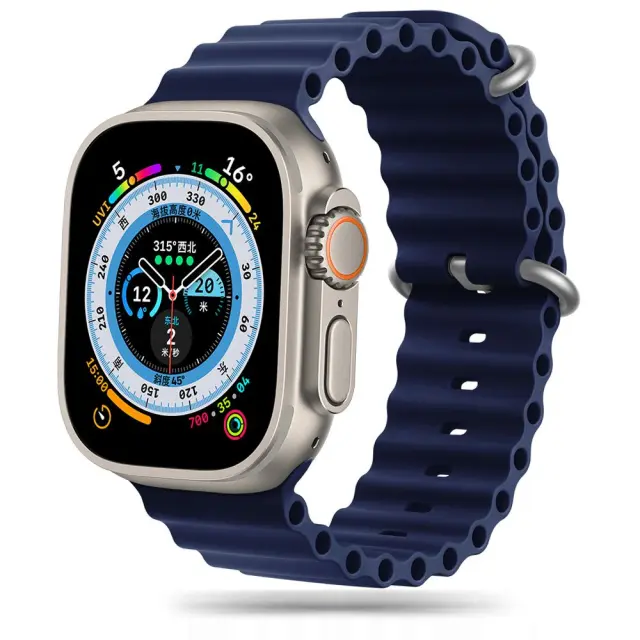 Tech-Protect IconBand Pro Strap Apple Watch 4 / 5 / 6 / 7 / 8 / 9 / SE / Ultra 1 / 2 42/44/45/49mm Navy Blue