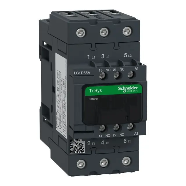 Contactor, TeSys Deca, 3P(3 NO), AC-3/AC-3e,