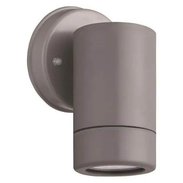 Απλίκα Στρογγυλή 1xGU10 Κάτω Γκρι Πλαστικό EUROLAMP 145-82052