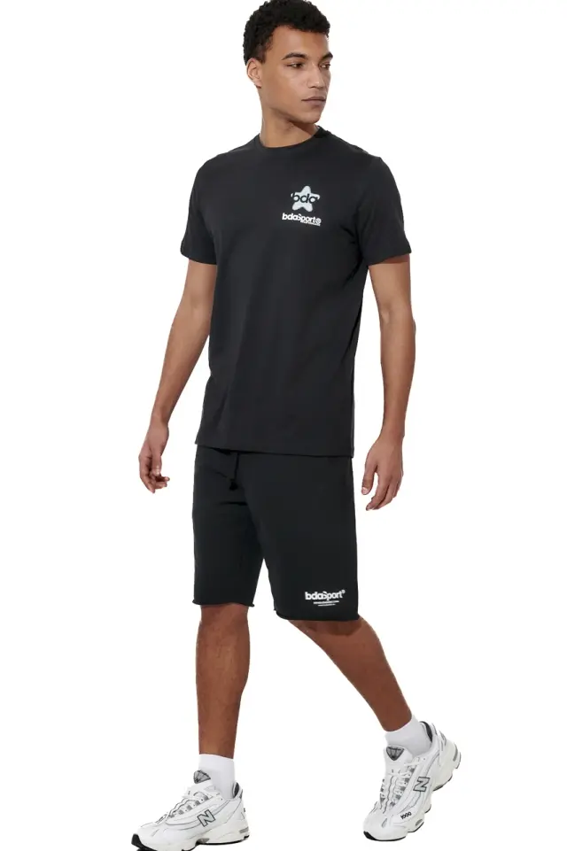 Body Action Men's Sportswear Shorts Μαύρο 033618-1 (Body Action) - XLarge