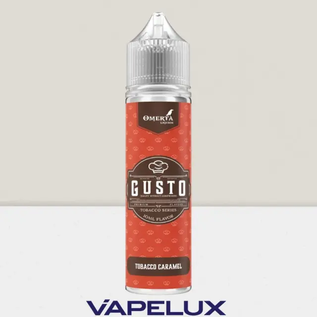 Gusto by Omerta Flavor Shots Tobacco Caramel 10ml to 60ml 2