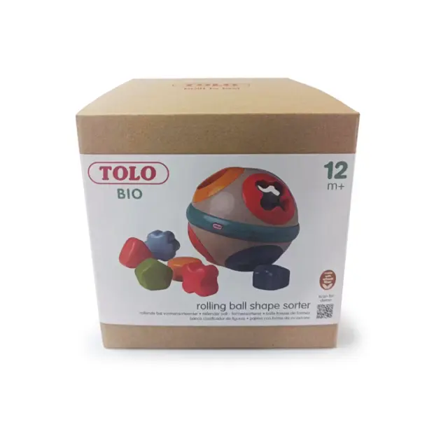 Tolo Toys: Μπάλα με σχήματα-κουδουνίστρες από βιοδιασπώμενο πλαστικό (12+ μηνών) TL-76004 3
