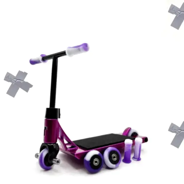 TAILWHIP Wheels and Grips Set Purple Swirl 2