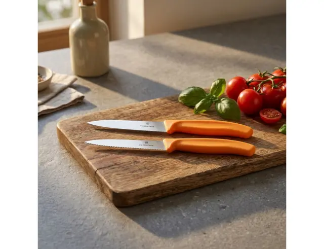 Σετ Μαχαίρια Γενικής Χρήσης Victorinox Swiss Classic με μήκος λεπίδας 10cm - Orange - 2 τεμάχια6.7799.2C1