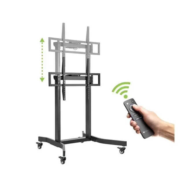 Techly Βάση Στήριξης Τηλεόρασης Δαπέδου 55-100" 100kg Black (366990)