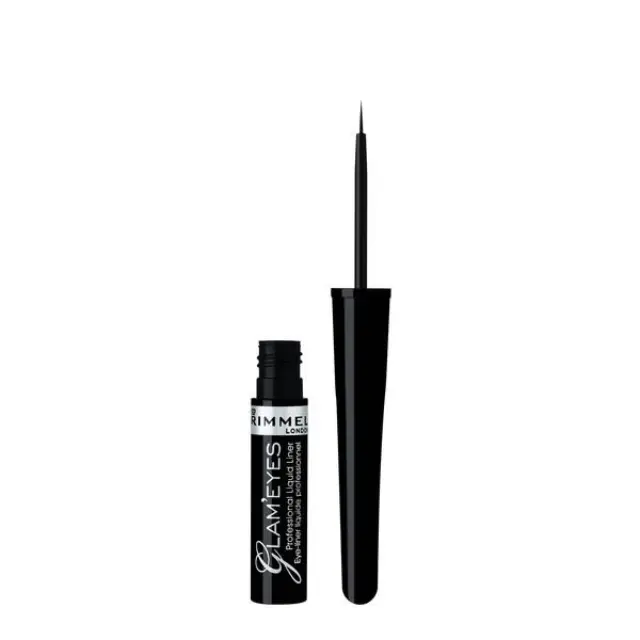 Rimmel London Glam Eyes Liquid Liner 001 Black Glamour 3.5ml