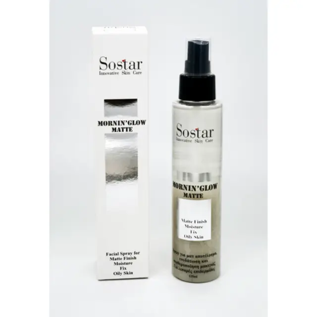 Sostar Spray Ματ Ενυδάτωσης Και Σταθεροποίησης Μακιγιάζ 125ml