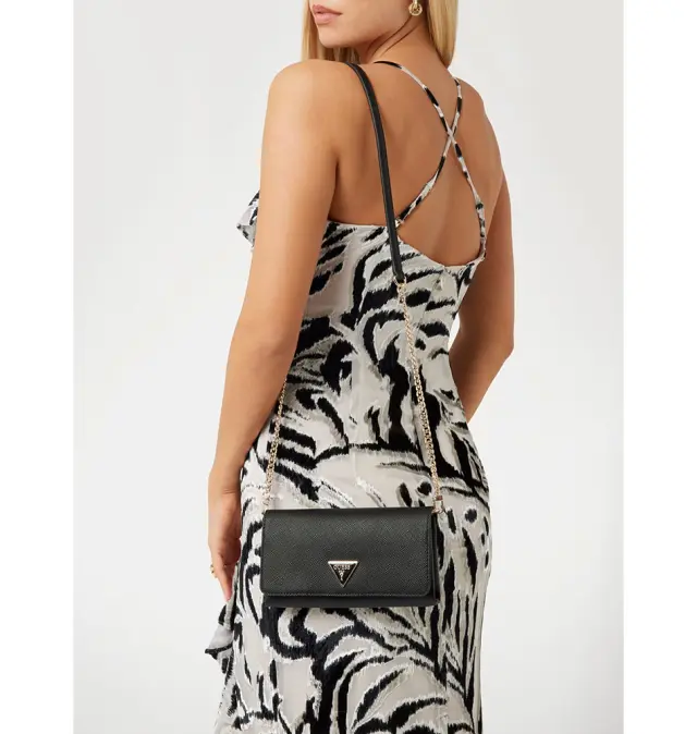 Τσάντα GUESS Noelle xBody Organizer Flap HWZG7879750 Μαύρο 2