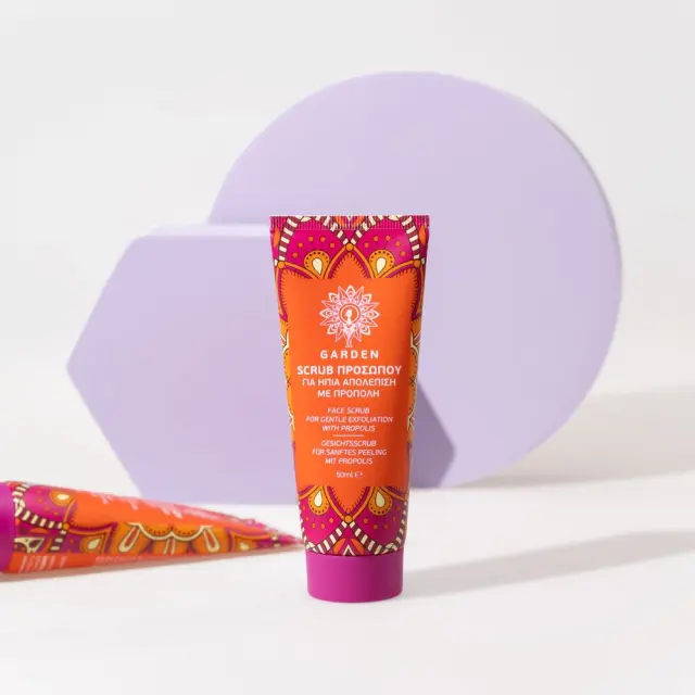 GARDEN Face Scrub Nourishing Propolis Απολεπιστικό Προσώπου για Ήπια Απολέπιση με Πρόπολη 50ml 2