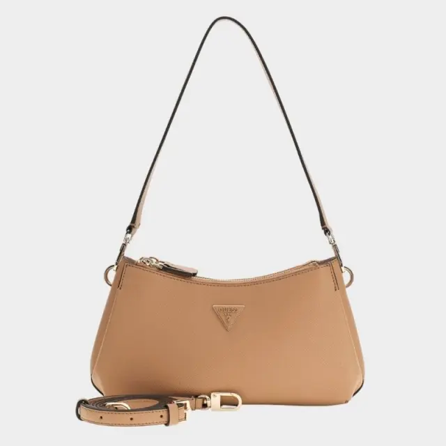 Guess - Γυναικεία Τσάντα Ώμου Noelle II Mini HWZG9672730-BEI Μπεζ 2