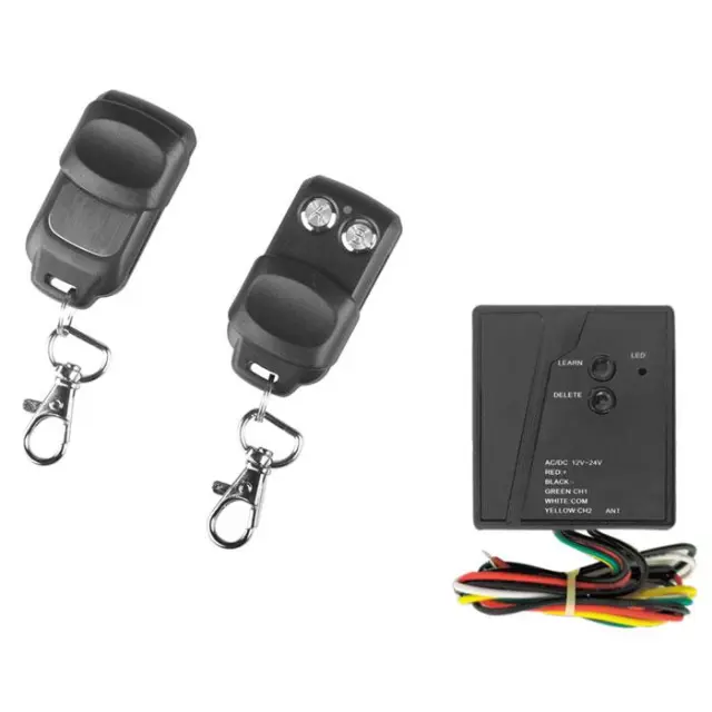 Indoor Κit ασύρματου τηλεχειρισμού με receiver και 2 χειριστήρια, 433,92MHz.