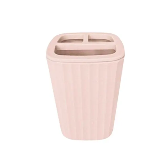 Θήκες οδοντόβουρτσας πλαστικές σε σετ 5Χ - Light Pink - 21638