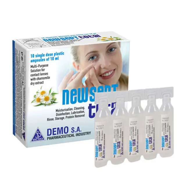 Demo NewSept Total Διάλυμα Πολλαπλών Χρήσεων για Φακούς Επαφής με Εκχύλισμα Χαμομηλιού 10x10ml