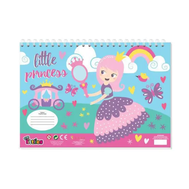 The littlies Μπλοκ Ζωγραφικής 23x33cm με αυτοκόλλητα Κορίτσι (000646865) 2