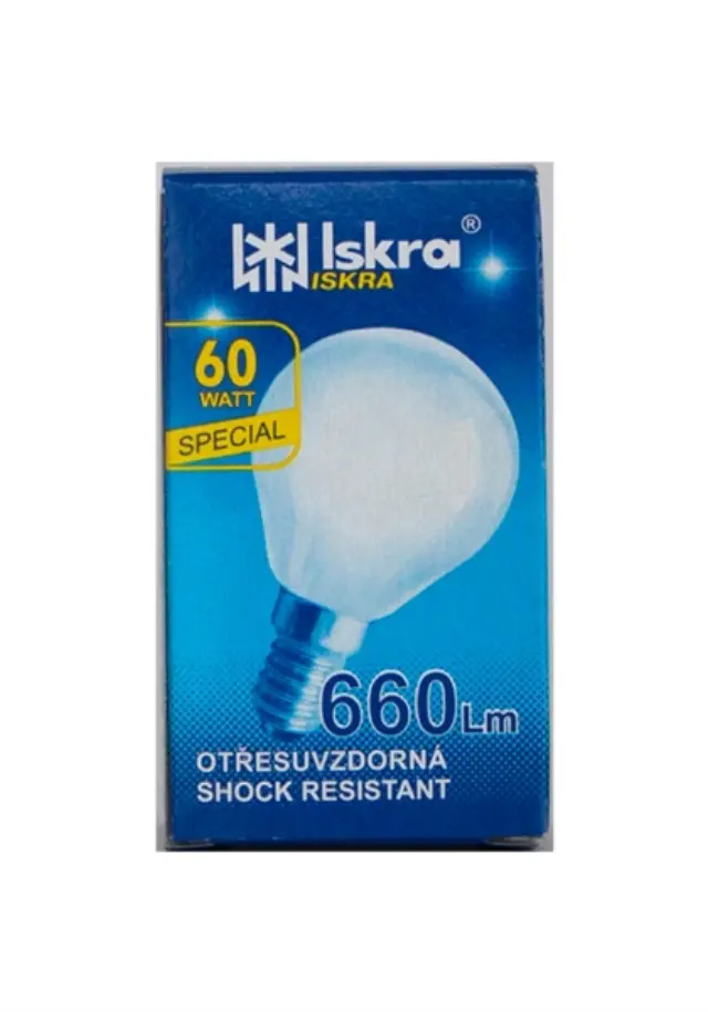 Iskra Λάμπα Σφαιρικό Ε14/60W Γαλακτος