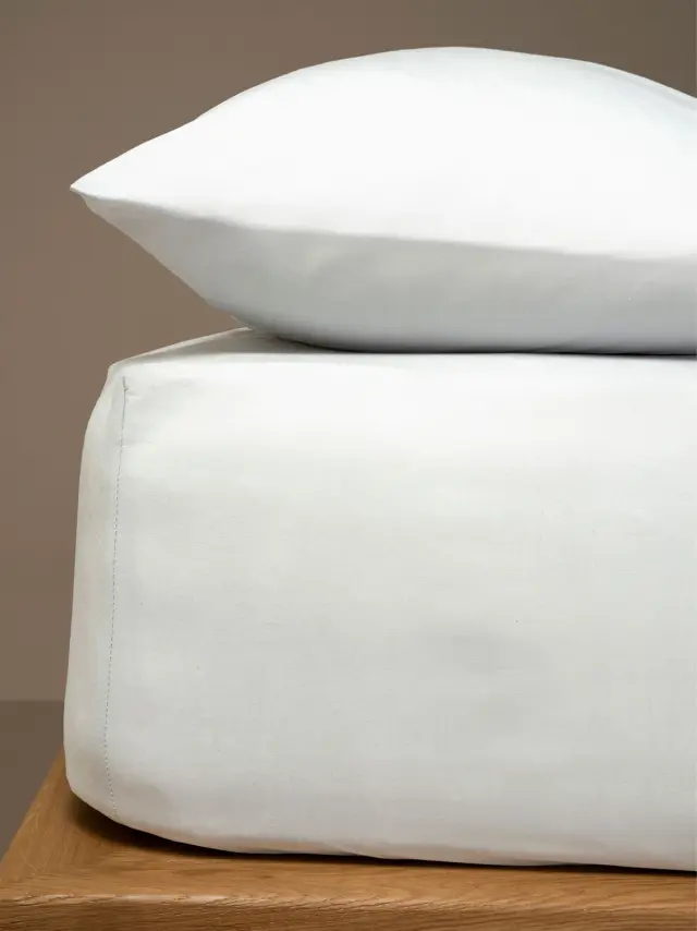 Κατωσέντονο Menta με λάστιχο 1 White Ημίδιπλο (120x200+25) Sunshine