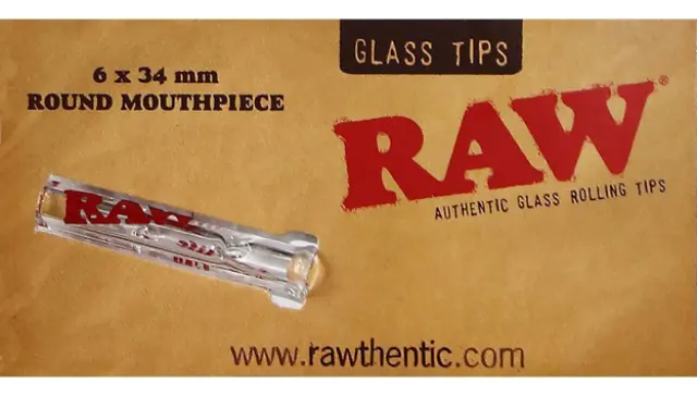 RAW Roor Glass Tip - Γυάλινη Τζιβάνα Slim με Στρογγυλό Επιστόμιο
