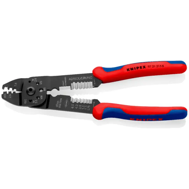 Knipex 9721215B- Πένσα για ακροδέκτες ανοιχτού τύπου, καρέ 0,5-2,5 No215mm 2
