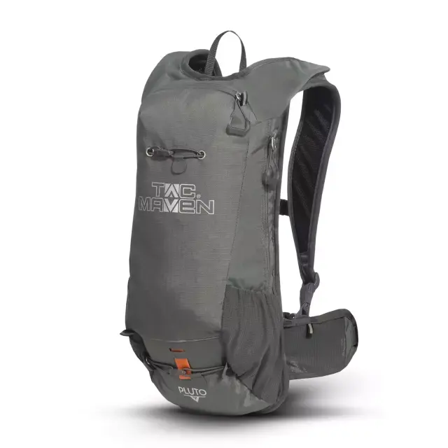 TAC MAVEN Pluto Hydration Backpack 9lt-Σακίδιο Πλάτης 9 Λίτρων - 17-Cinder Grey-Σκούρο Γκρι